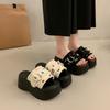 Thick-soled Shoes Height-increasing Cool Slippers New Women's Wedge Heel Slippers