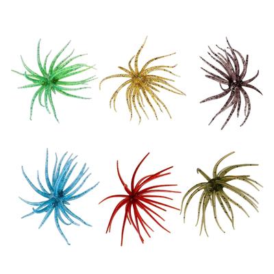 6 Pièces Leurres Oursins Artificiels Souples Flottants Swimbait Appâts Artificiels Pour Pêcheurs Débutants Et Professionnels Durable