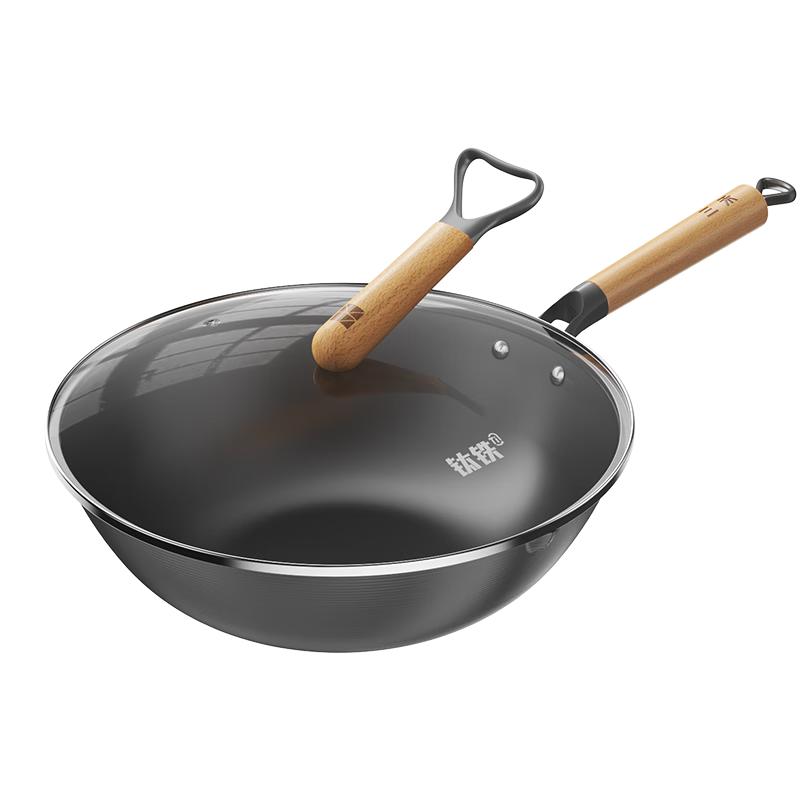 Sanhe Uncoated Titanium Iron Non-Stick Wok