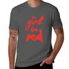 Girl In Red Brush Logo Tshirt Modern Style Print Tshirt