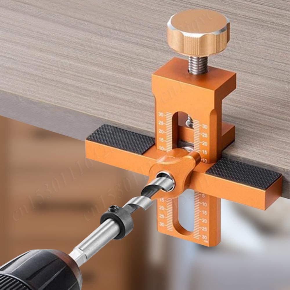 Adjustable Cabinet Door Mounting Jig Door Panel Install Rebounding Device Drilling Tool DIY Woodworking Installing Cabinets Tool