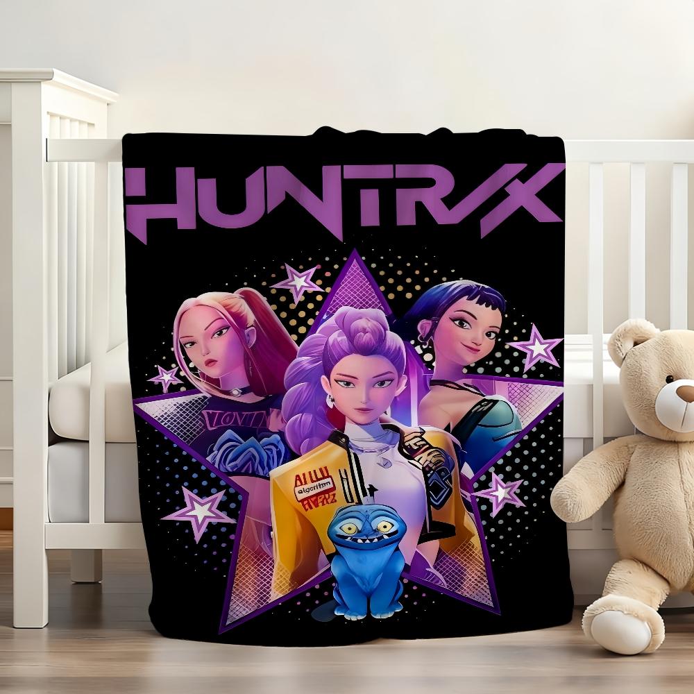 K KPop P D Demon H Hunters Decke Weich und hautfreundlich Für Sofa Bett Nickerchen Tagesdecke Ganzjahresdecke