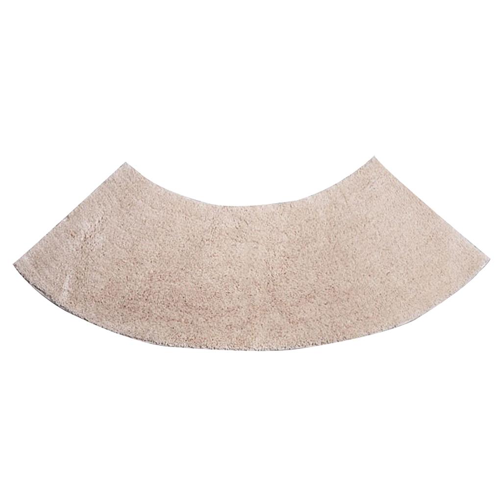 Sector Shower Mat Non Slip Bathtub Carpet for Bathroom Beige