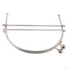 2 Pieces DIY Purse Bag Clasp Metal Arch Handle Bronze Silver