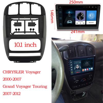 Panneau d'autoradio Fascia de voiture 10,1 pouces pour CHRYSLER VOYAGER 2000-2007 Kit de tableau de bord Installation Fascia Console Lunette Plaque adaptateur Garniture