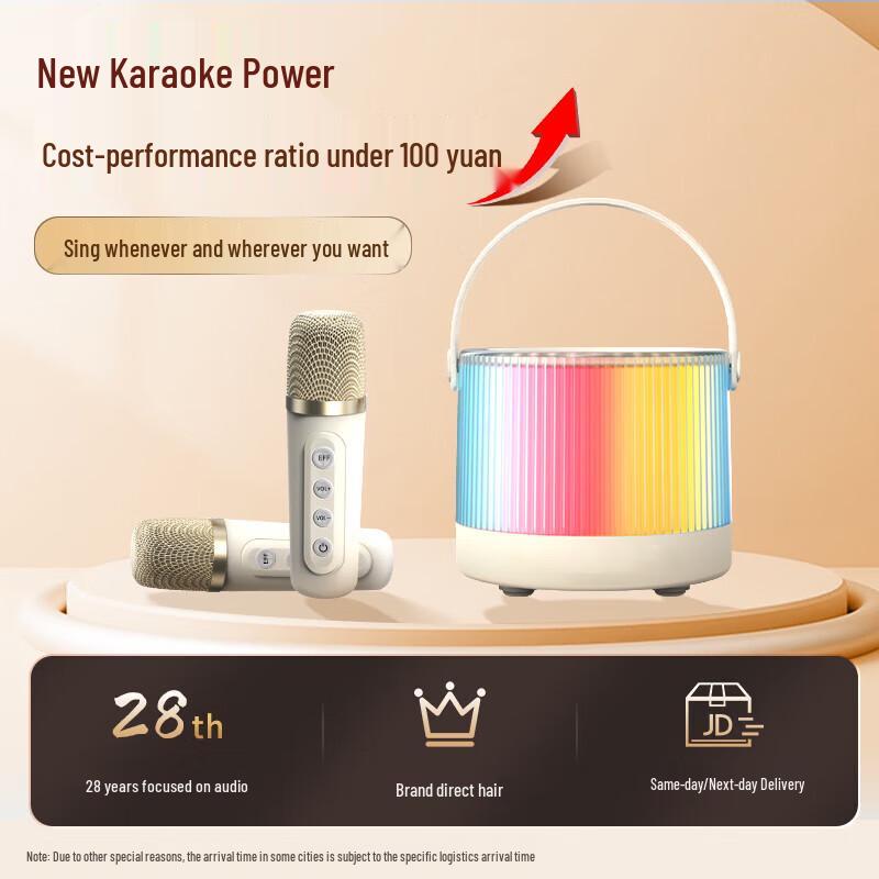 Newmine K10 Portable Karaoke System with Dual Microphones