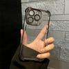 Luxury Electroplate Transparent Phone Case For iPhone 15 14 13 12 11 Pro Max Plus X Xs XR Max Bumper Shockproof Clear Cover