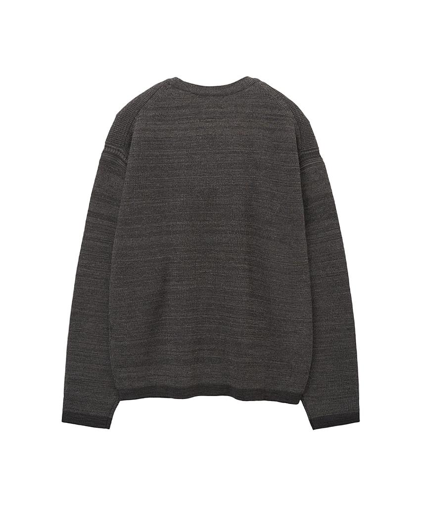 Leopeusaideu Grain Sweater Dark Brown