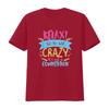 Unisexs Relax We re All Crazy It s Not A Competition Funny Sassy Mad T Shirt Black vintage Washed Unisex designer clothes Soft