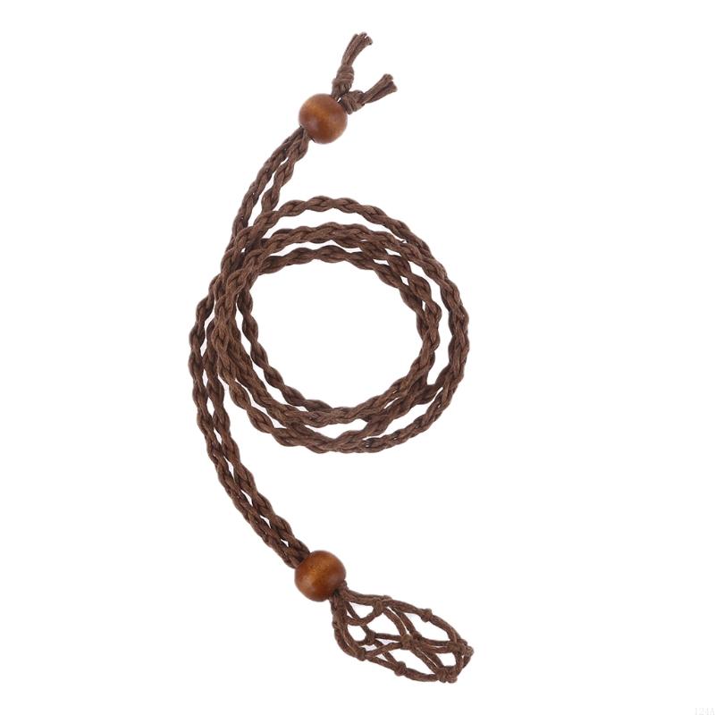 Necklace Cord Empty Stone Holder Replacement Necklace Rope with Adjustable Length Making Accessories for Stone Necklace