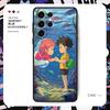 Fashion Cartoon Ponyo Phone Case For Samsung Galaxy S25 S24 S23 S22 S21 S20 Plus Ultra Note20 Limited Soft Black