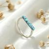 European Style Synthetic Turquoise Retro Ring for Women – Simple Niche Design for Daily Wear