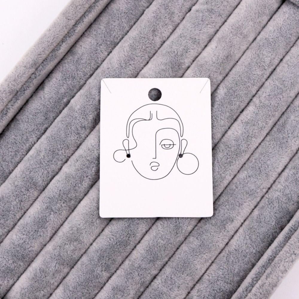 

100PCS Beauty Necklace Paper Card Paperboard Jewelry Cardboard Earring Display Card Jewelry Packing Style 10