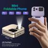 MIni Fold Mobile Phone 2G GSM Dual SIM Card Speed Dial Video Player Magic Voice 3.5mm Jack FM Small Flip Cellphone
