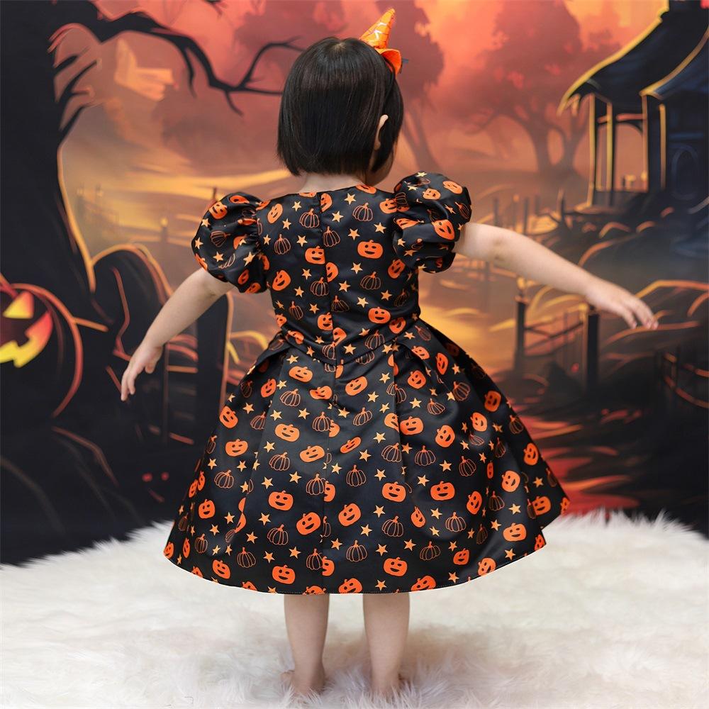 Halloween Dresses Flower Girls Prom Dress Toddler Baptism 1st Birthday Dress Baby Girl Clothes Princess Wedding Party Kids Costume