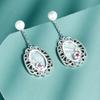 S925 sterling silver Chinese style earrings women's versatile earrings high-end jewelry