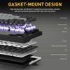DAREU EK75PRO Gaming Keyboard Wireless Tenkeyless USB Connectable Gasket Mount 81 Keys English Layout RGB Mechanical Keyboard Hot Swap Compatible