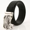 Men'S Nylon Belt Business Automatic Buckle Belt Casual Canvas Toothless Buckle Belt Strength Delivery