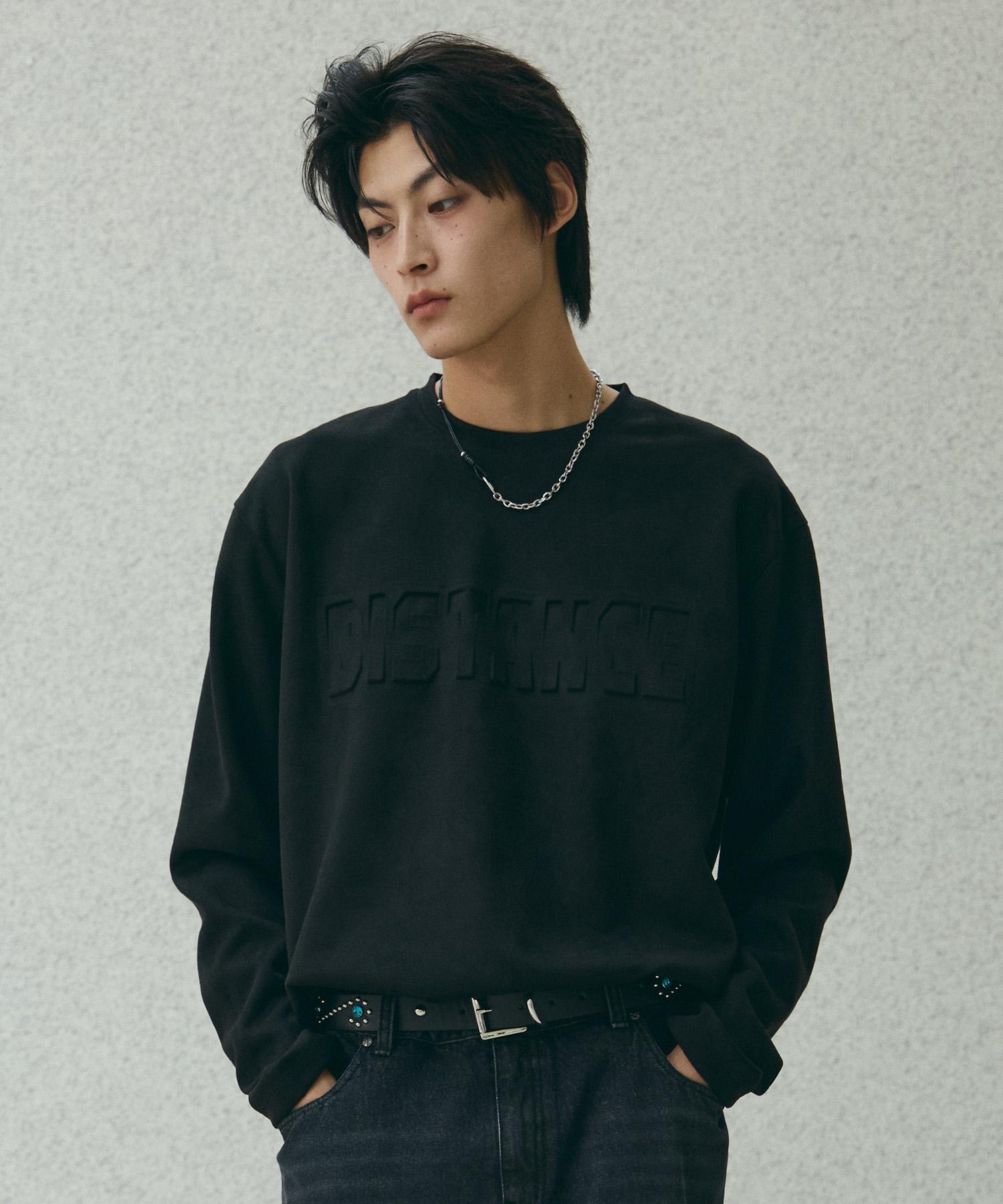 Divine Distance Marked Suede Long Sleeve [Black] M