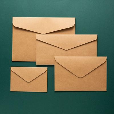 Lot de 50 enveloppes en papier kraft 250 g de haute qualité, grandes enveloppes blanches occidentales pour invitations de mariage, papeterie d'affaires