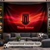 Wall Hanging Tapestry Custom NameStoke City FC Pattern Personalized Printed Fabric Wall Decor