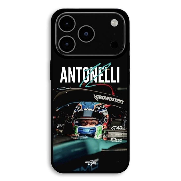 Hülle Für iPhone 18 Pro Max Kimi Antonelli Cockpit Mercedes F1 Nummer 12 Maniacase schwarz