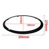 51137300632 2 Stück Für Mini Cooper F55 F56 F57 2014 Glänzend Schwarz Scheinwerferring Blende Zierleiste Umrandung Abdeckung Rücklicht Rahmen Auto AC