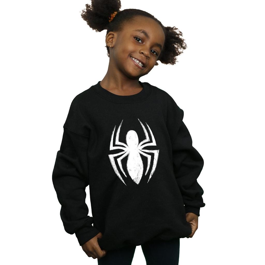 Marvel Girls Spider-Man Ultimate Spider Logo Sweatshirt