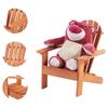 Sedia Bambino in Legno GINGER HOME Adirondack, Poltrona da Giardino Relax, Legno di Cedro Massiccio, Esterno e Interno, 50x49.5x62 cm