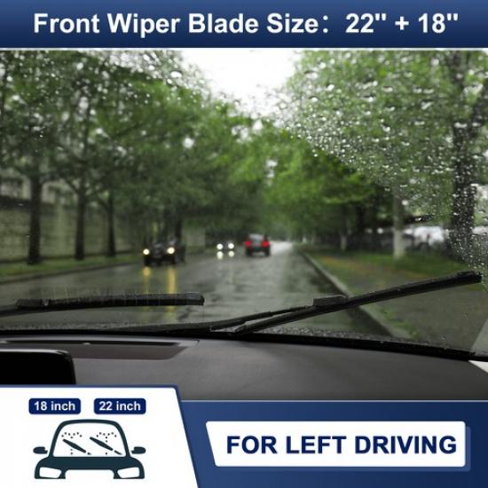 2pcs Front Silicone Windshield Wiper Blades for Chevrolet Colorado 2015-