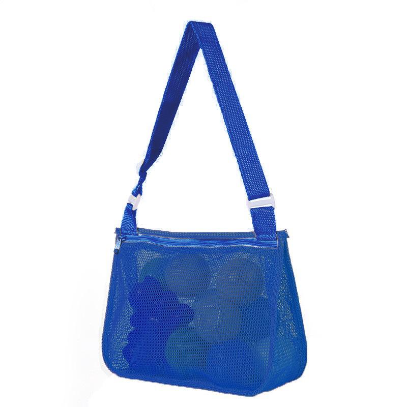Kids Toy Storage Bag Quick-Dry Mesh Beach Shoulder Bag for Travel & Outdoor Play Breathable Lightweight Beach Bag