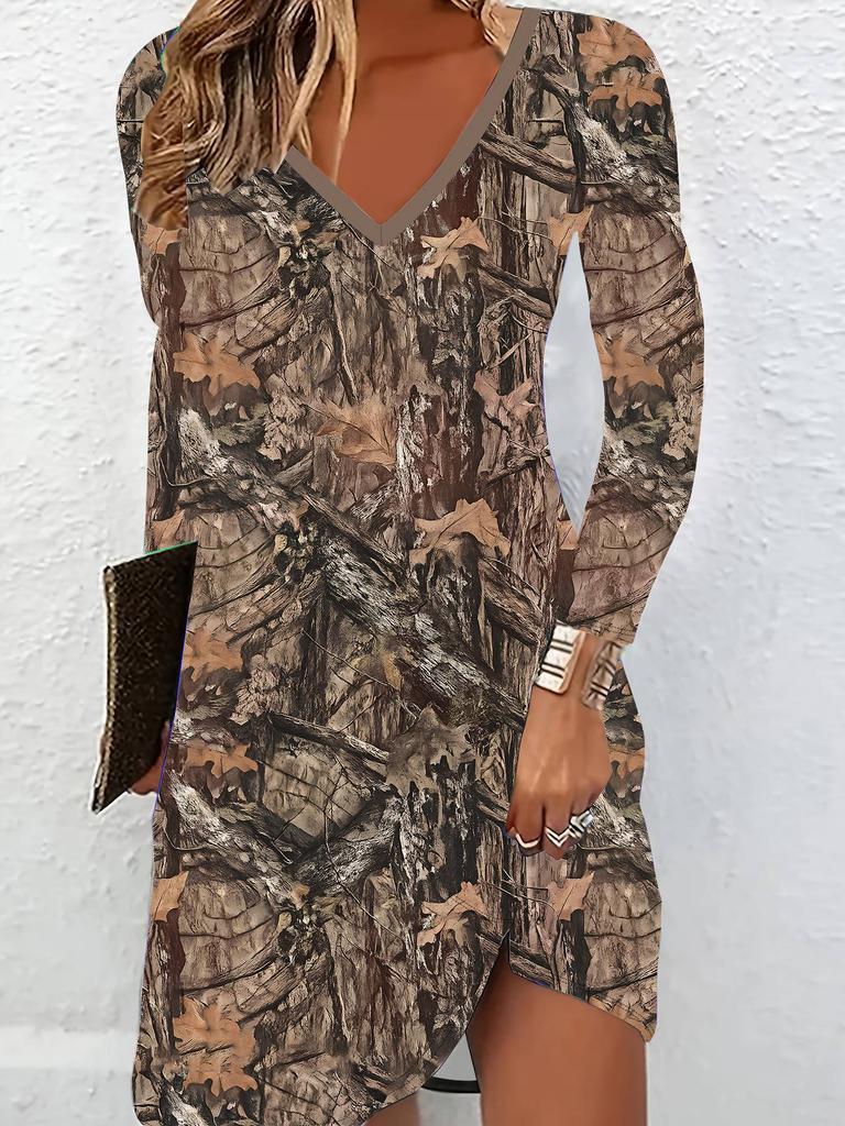 3D Květinové Šaty s Dlouhým Rukávem Exkluzivní Trendy Kousek pro Ženy na Podzim a Zimu