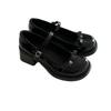 British Style Thick Bottom Mary Jane Shoes French Vintage Flat Round Head Japanese Style JK Loafers Adult Rubber Outsole