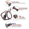 Durable Dog Harness Large Dogs Cowhide Chest Back Pet Training Vest With Quick Control Handle For Labrador Pitbull