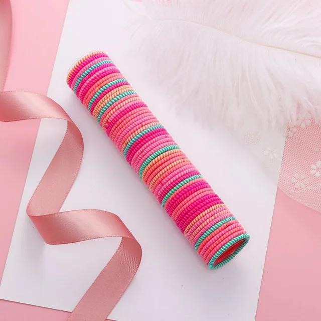 10/30/50/100uds/bolsa 5CM Accesorios para el Cabello Mujer Gomas Elásticas Scrunchies Gomas Elásticas para el Cabello Niña Sujetador de Cola de Caballo Gomas para el Cabello