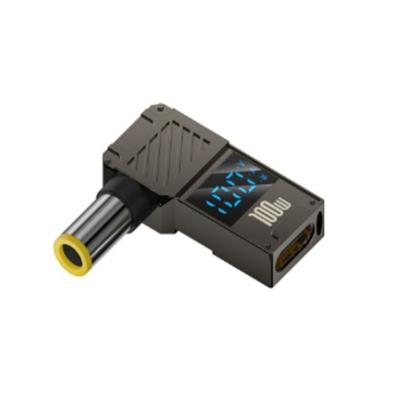 USB C To Direct Current 100W PD Type C Female To Male Connector With Digital Display for Monitors Voltages Current Power