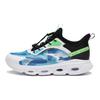 Anta Lace-Up Mesh Durable Breathable Low-Top Running Shoes Kids sneaker Black White Blue 312325531-5