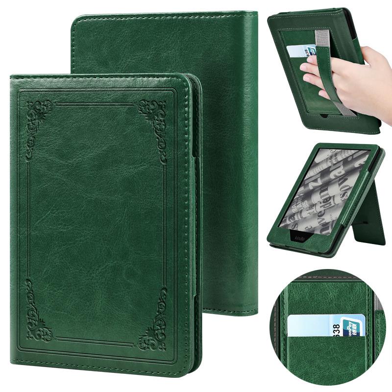 Kindle Paperwhite 11th/12th Gen Youth Edition Retro Floral Leather Stand Case