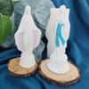 3D Retro Virgin Mary Sculpture Silicone Mold Diy Classical Cake Chocolate Mold Fortune  Soap Mould for Godmother Gift