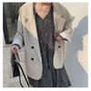 Oversize Blazers Women Long Sleeve Black Suit Streetwear Loose Jacket Spring Autumn Coat Double-breasted
