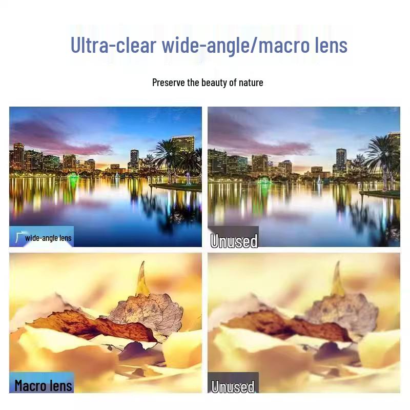 0.45X Universal HD Mobile Phone Wide Angle & Macro Lens for Outdoor Streaming