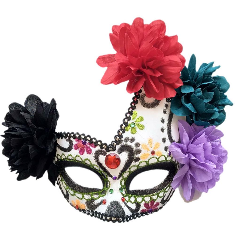 Cosplay Halloween Mask Flowers Flower Wearing Ghost Mask  Halloween Prom