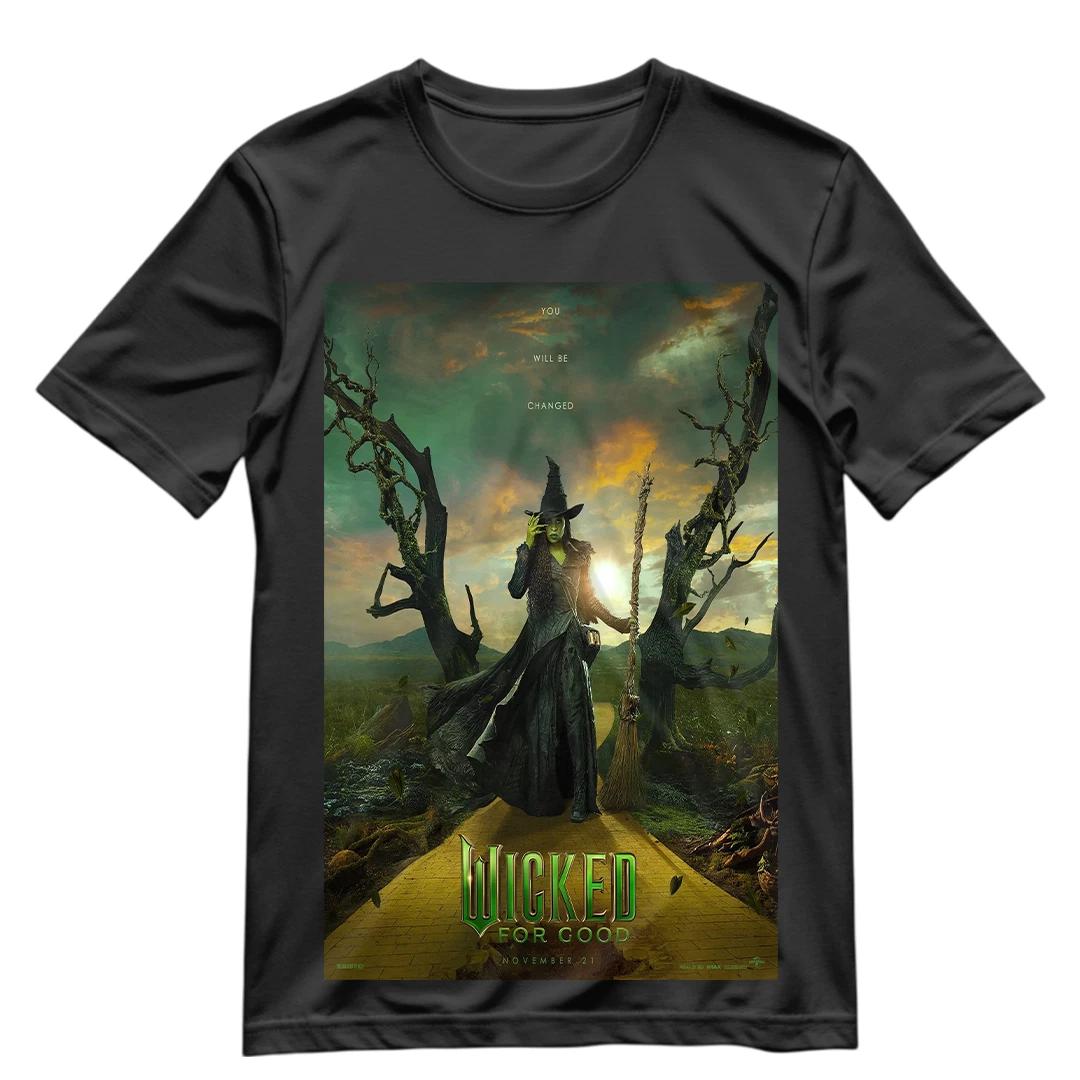Wicked For Good The Musical T Shirt Wicked Movie Elphaba Shirt Graphic Tee S-3XL S