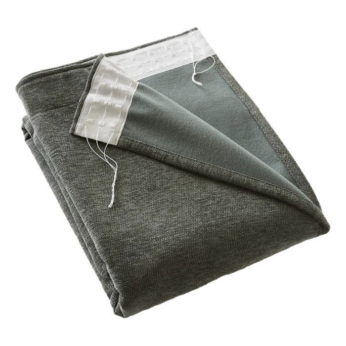 Rideau occultant phonique et thermique doublé polaire galon fronceur "Bjorn" 100% opaque Le fil d'Ariane - Bjorn Romarin - 1 Panneau