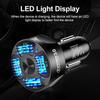 4 Ports USB Car Charger Adapter LED Display QC 3.0 Fast Charging for IOS Android