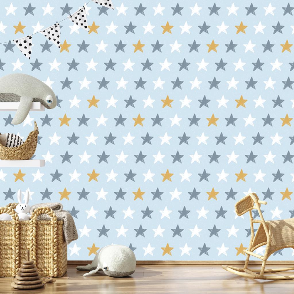 Colorful Stars Wallpaper for Living Room and Bedroom 50x1000