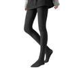 New Ribbed Cotton Footed Tights for Women - Flat Knit, Solid Color, Versatile Pantyhose, Warm for Autumn/Winter