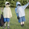 Children's sunscreen clothing 1011 new summer ice silk light boys and girls baby brim removable sunscreen clothing jacket