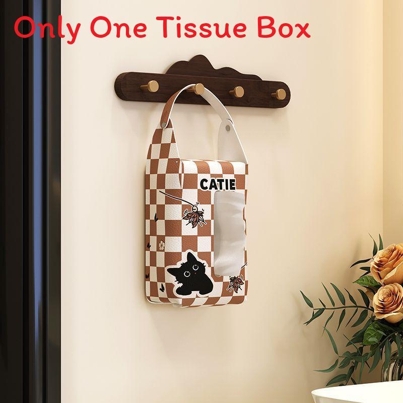 Cute Dog Car Tissue Holder With Material For Car Home Use
