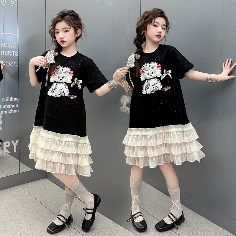 Girls' summer dress 2026 new item, big girls' summer dress, high-end dress, children's summer explosion street princess dress